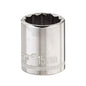 Crescent® CDS45N Socket, Shoulder Style, 3/8 in Hex Drive, 15 mm Standard Socket, 12 Points