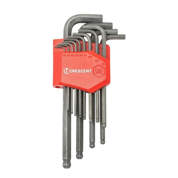 Ball End Imperial Long Arm Hex Key Set - Alloy Steel