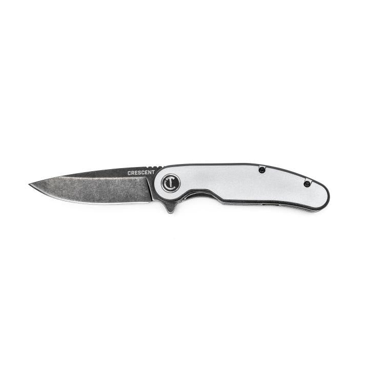 Crescent® CPK325A Pocket Knife, Steel Blade, 3.25 in L Blade, Ball Bearing Assist Opening