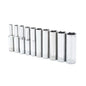 Crescent® CSAS10N Socket Set, ANSI/ASME Specified, 6 Points, 1/4 in Drive, 10 Pieces, Included Socket Size: 5/32 to 1/2 in