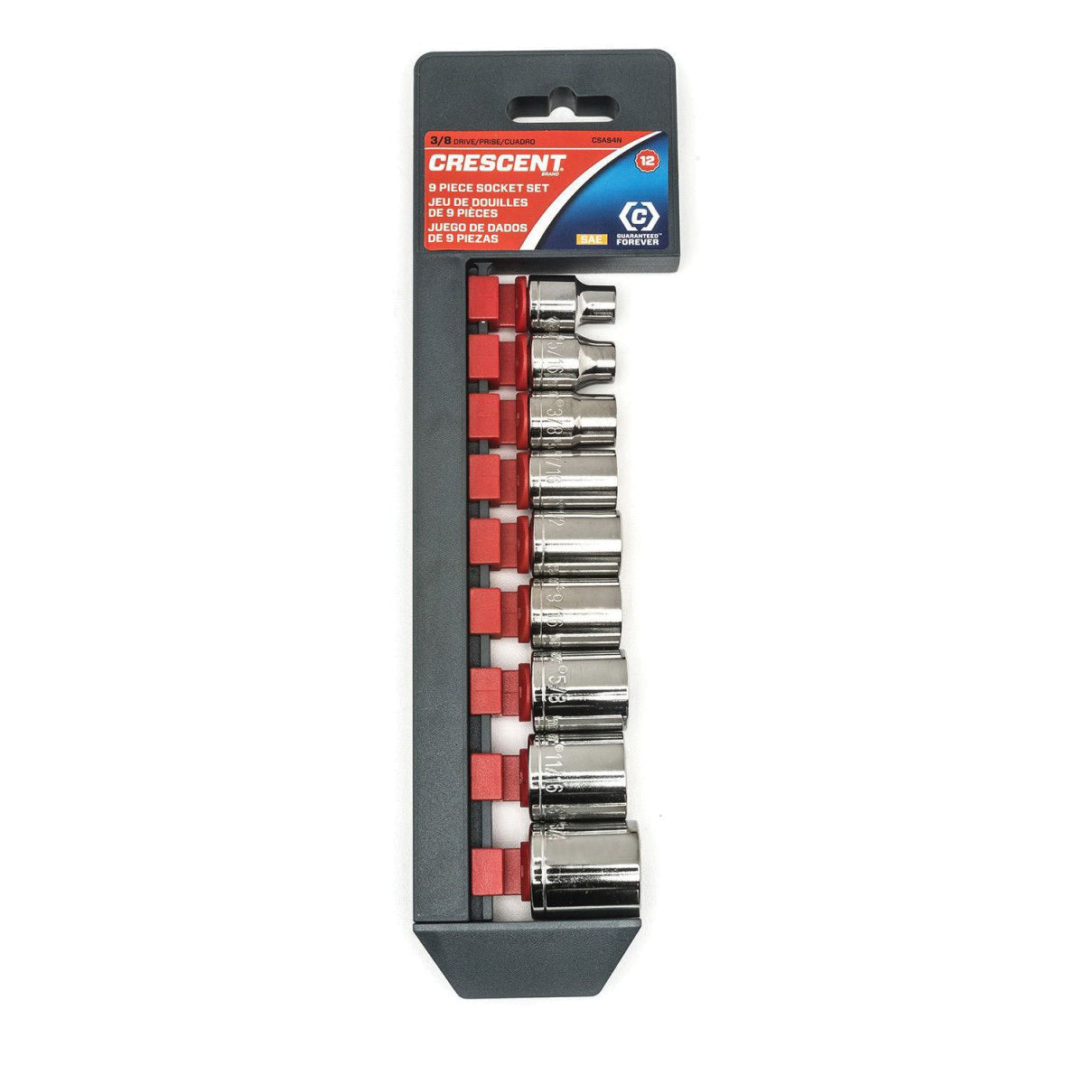 Socket Set - 9 Pieces - Crestoloy Alloy Steel