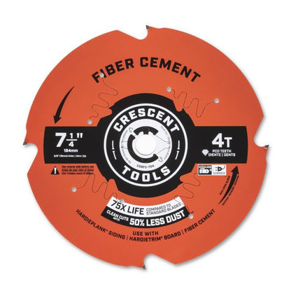 Fiber Cement Circular Saw Blade - 7-1/4" Dia