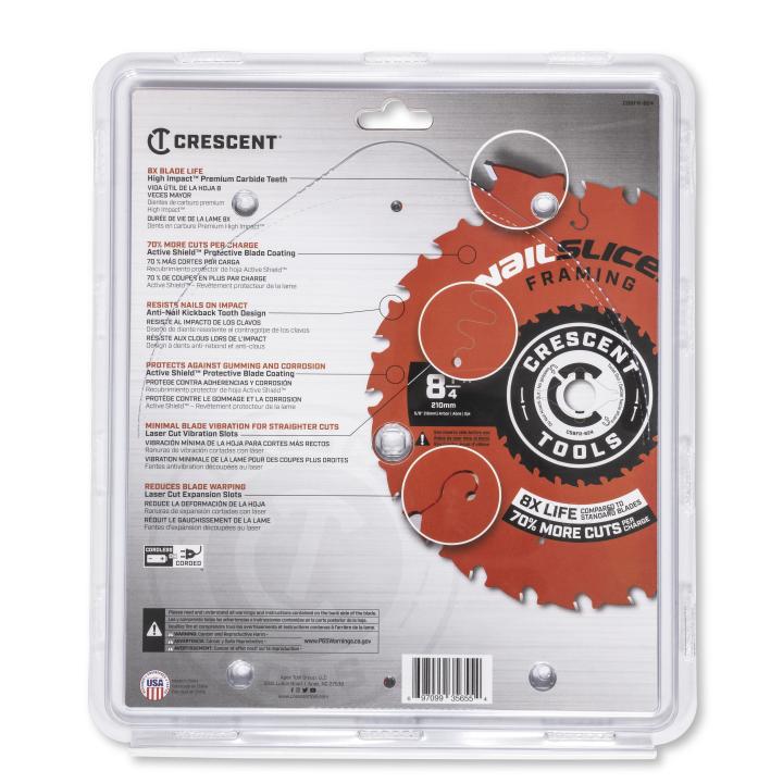 Nailslicer - Framing Circular Saw Blade - 8-1/4" Dia