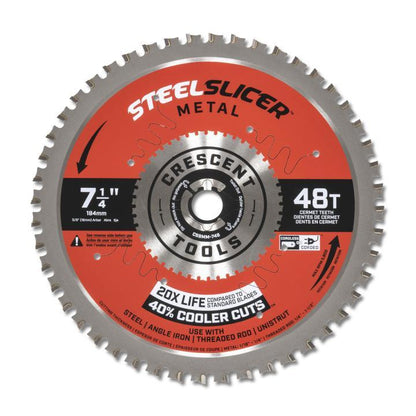 Steelslicer - Medium Metal Circular Saw Blade - 7-1/4" Dia