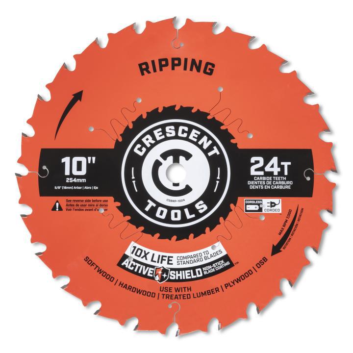 Ripping Circular Saw Blade - 10" Dia