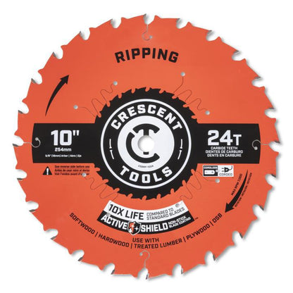 Ripping Circular Saw Blade - 10" Dia