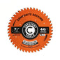 Crescent® CSBTX-744 Composite Decking Circular Saw Blade, 7-1/4 in Dia, 5/8 in Arbor, Stainless Steel Blade, 44 Teeth