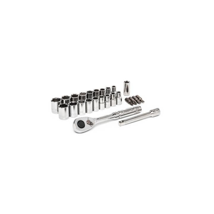Mechanics Tool Set - 25 Pieces - 3/16 to 1/2"