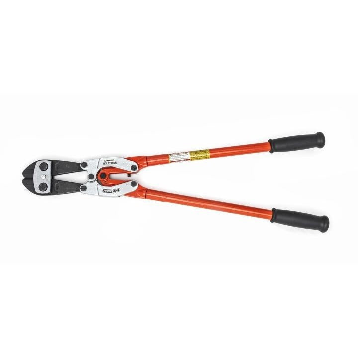 Crescent® 0190MCP Bolt Cutter, 7/16 in Soft, 3/8 in Medium, 5/16 in Hard Materials Cutting, 26.7 in OAL, Center Cut, Steel Jaw