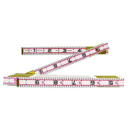 Red End - Engineer's Scale Rule - Wood - Graduations 10THS