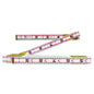 Red End - Engineer's Scale Rule - Wood - Graduations 10THS