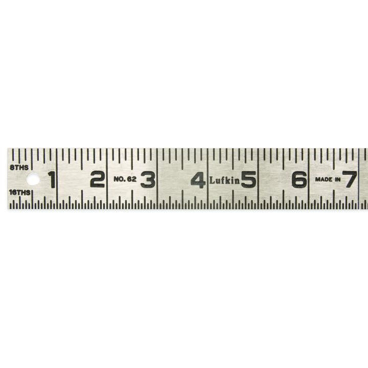 1-Piece Precision Rule - 1 ft - Steel