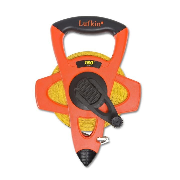 Crescent® FE150 Tape Measure, 150 ft L x 1/2 in W Blade, Fiberglass Blade, 1/8ths Graduation