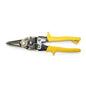 Crescent®M3R MetalMaster® Compound Action Aviation Snip, 18 ga Low Carbon Cold Rolled Steel Cutting, 1-1/2 in L of Cut, Left/Right/Straight/Slight Snip, Molybdenum Steel Blade, Alloy Steel/Vinyl Grip Handle, Non-Slip/Textured Grip
