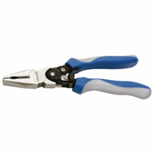Crescent® PS20509C Pro Compound Action Lineman's Plier, 11 AWG THK Max Wire, 1-9/16 in L x 1-9/32 in W x 5/8 in THK Chrome Vanadium Steel Jaw, 9 in OAL, ASME Specified