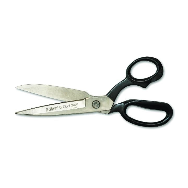 Crescent®W22W Industrial Shear, 6 in L of Cut, 12-1/2 in OAL, Pointed Tip, Knife Edge, High Carbon Steel Blade, Coated Cutlery Steel Handle, Right Hand
