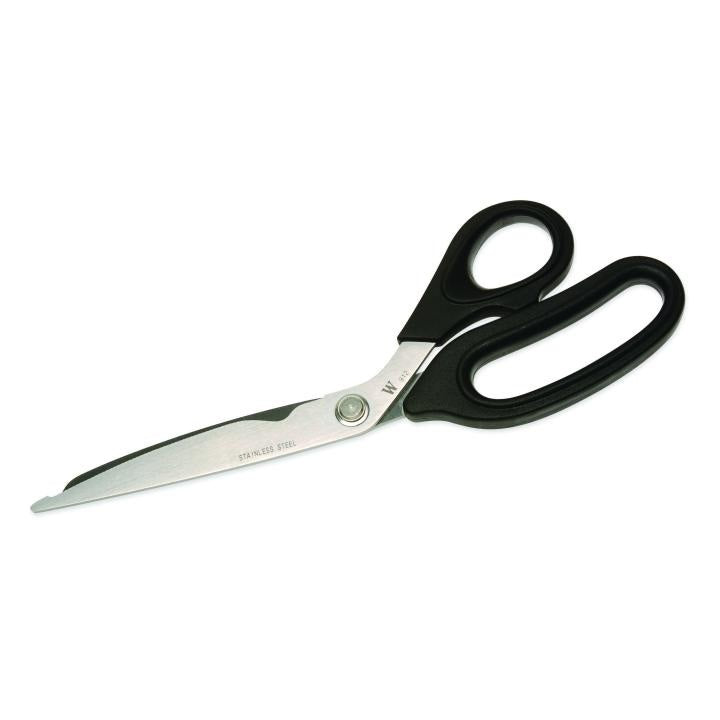 Crescent®W912 Lightweight Shop Shear, 4-1/4 in L of Cut, 10 in OAL, Pointed Tip, Stainless Steel Blade, Hard Plastic Handle, Right Hand