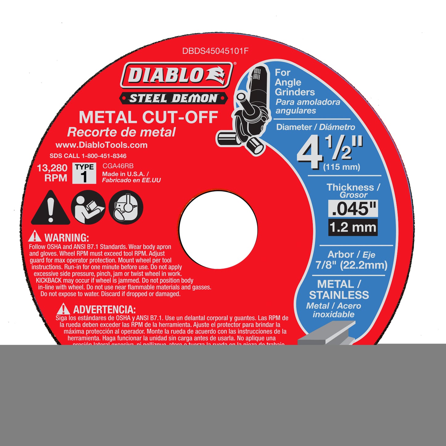 DB SD 4.5X.045X7/8 MT C/O T1TK