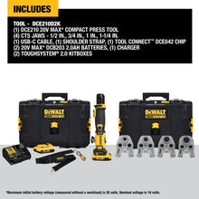20V MAX* Compact Press Tool Kit with CTS Jaws