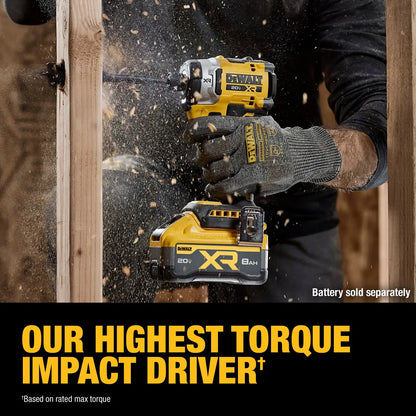20V MAX* XR® Brushless Cordless 3-Speed High Torque 1/4-In. Impact Driver (Tool Only)
