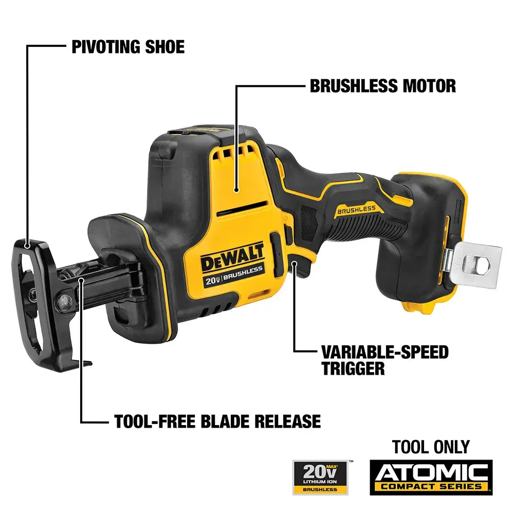 20V MAX* ATOMIC™ Cordless One-handed Reciprocating Saw (Tool Only)