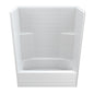 TUB SHOWER STALL SUBWAY LH WH