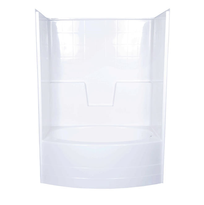 60X42X72 T/S TILE OVAL RH WH