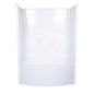 60X42X72 T/S TILE OVAL RH WH