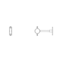 Commercial 060117A Adjustable Wall Mount Split Ring Hanger, For Use With Flush Valve, Brass, Polished Chrome