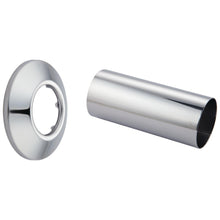Commercial 060504A Cover Tube and Wall Flange, Stainless Steel, Polished Chrome, Import, Commercial