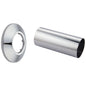 Commercial 060504A Cover Tube and Wall Flange, Stainless Steel, Polished Chrome, Import, Commercial