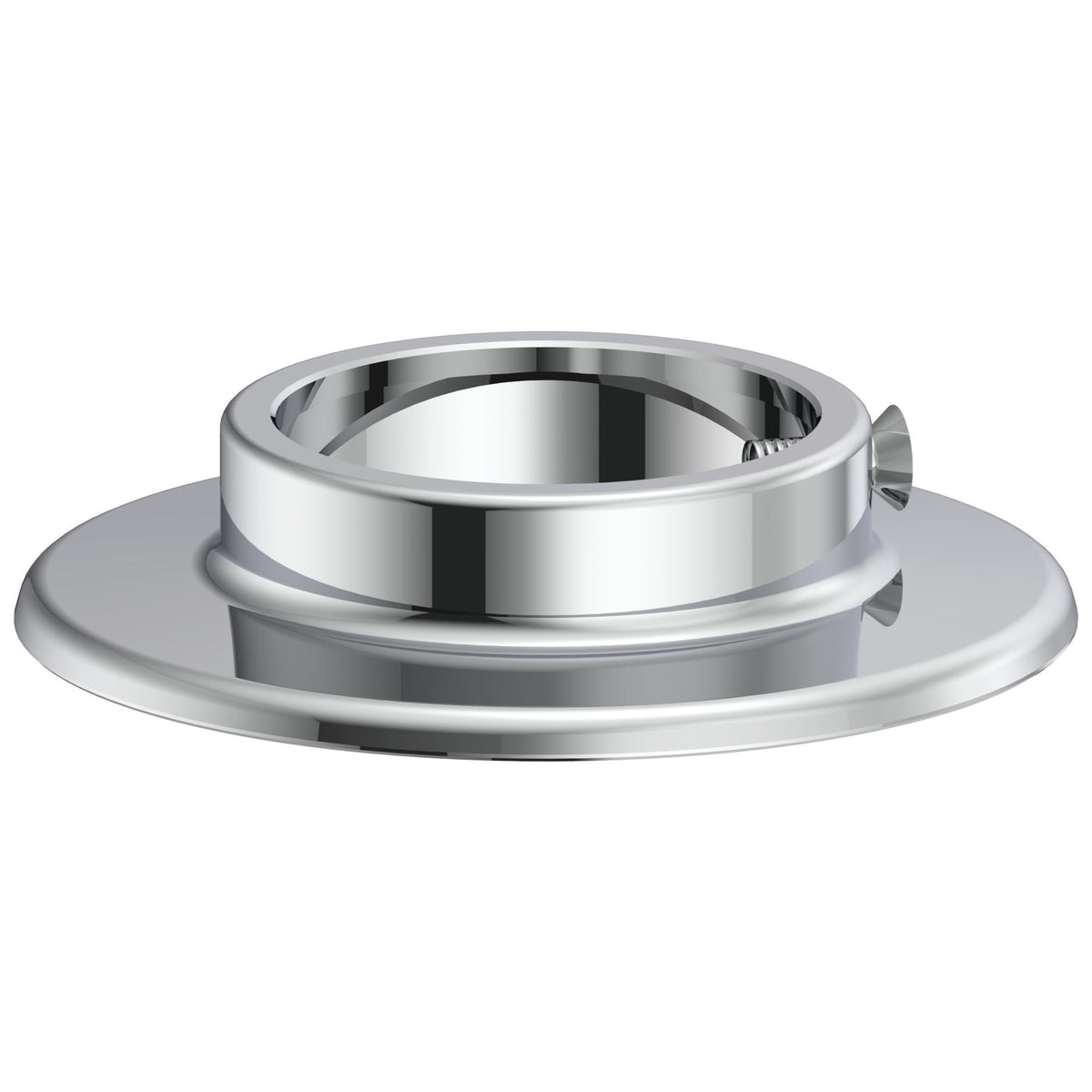 Commercial 060820A Set Screw Flange Sub-Assembly, Polished Chrome, Import, Commercial