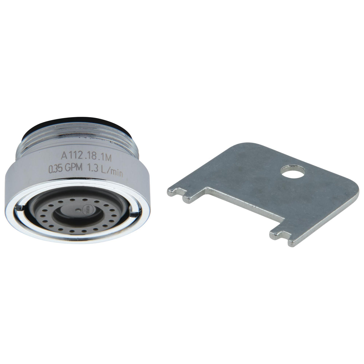 Commercial 061104A Spray Cam Vandal Resistant Outlet, 0.35 gpm at 60 psi, Polished Chrome, Domestic