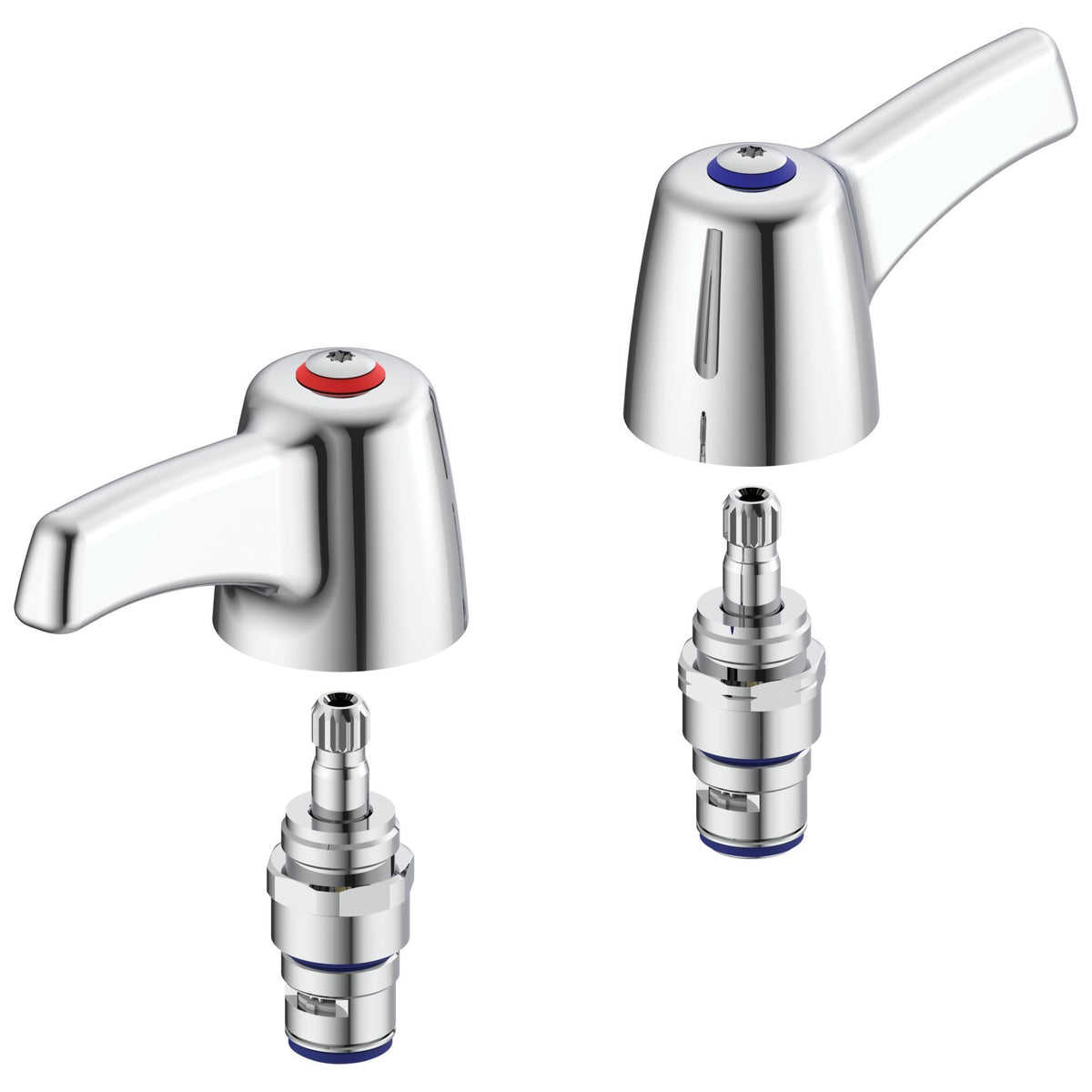 Two Hooded Lever Handle - 3"