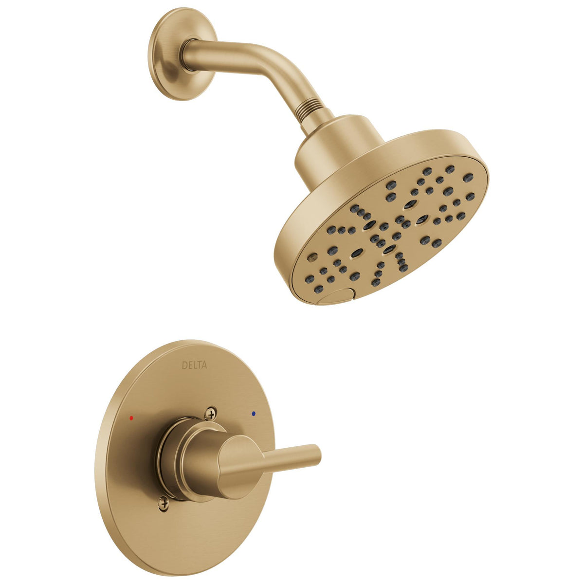 DELTA® 142749-CZ Monitor® 14 Nicoli™ Faucet Shower Head, 1.75 gpm Max Flow, 5 Sprays, Wall Mounting, Domestic