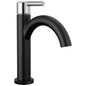 DELTA® 15749LF-CS Nicoli™ Single-Handle Bathroom Faucet, 1.2 gpm Flow Rate, 4-1/4 in H Spout, 1 Handles, Pop-Up Drain, 1, 3, 4 Faucet Holes, Black/Chrome, Function: Lavatory