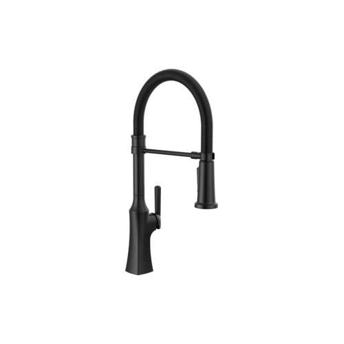 Ermelo - Pull-Down Kitchen Faucet - Matte Black - Deck Mount