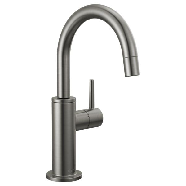DELTA® 1930-KS-DST Contemporary Round Beverage Faucet, 1.5 gpm Flow Rate, Black Stainless, 1 Handles, Import, Commercial/Residential