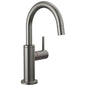 DELTA® 1930LF-H-KS Contemporary Round Instant Hot Water Dispenser, Commercial/Residential, 1.5 gpm Flow Rate, 360 deg Swivel Spout, Black Stainless, 1 Handles, Import