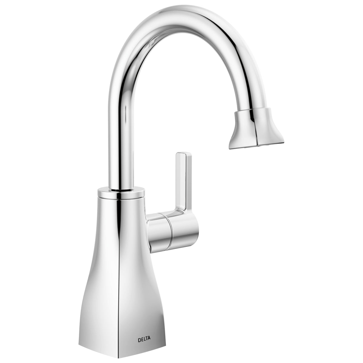 DELTA® 1940-DST Contemporary Square Beverage Faucet, 1.5 gpm Flow Rate, Polished Chrome, 1 Handles, Import, Commercial/Residential
