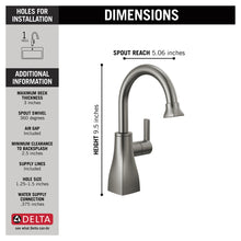 Contemporary Square Beverage Faucet - 6-1/16" - Deck Mount