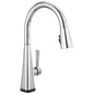 DELTA® 19802TZ-DST Lenta™ Single Faucet, 1.8 gpm Flow Rate, Chrome, 1 Handles, 1 or 3 Faucet Holes, Domestic, Commercial