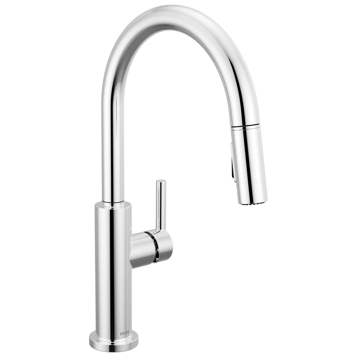 DELTA® 19867LF Nicoli™ Soft Touch Kitchen Faucet Handle, 1.8 gpm Flow Rate, Chrome, 1 Handles, 3 Faucet Holes, Import