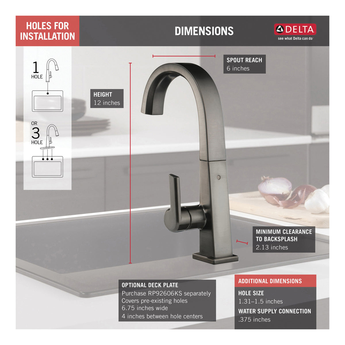 Pivotal - Bar Faucet - Deck Mount - 1.5 GPM