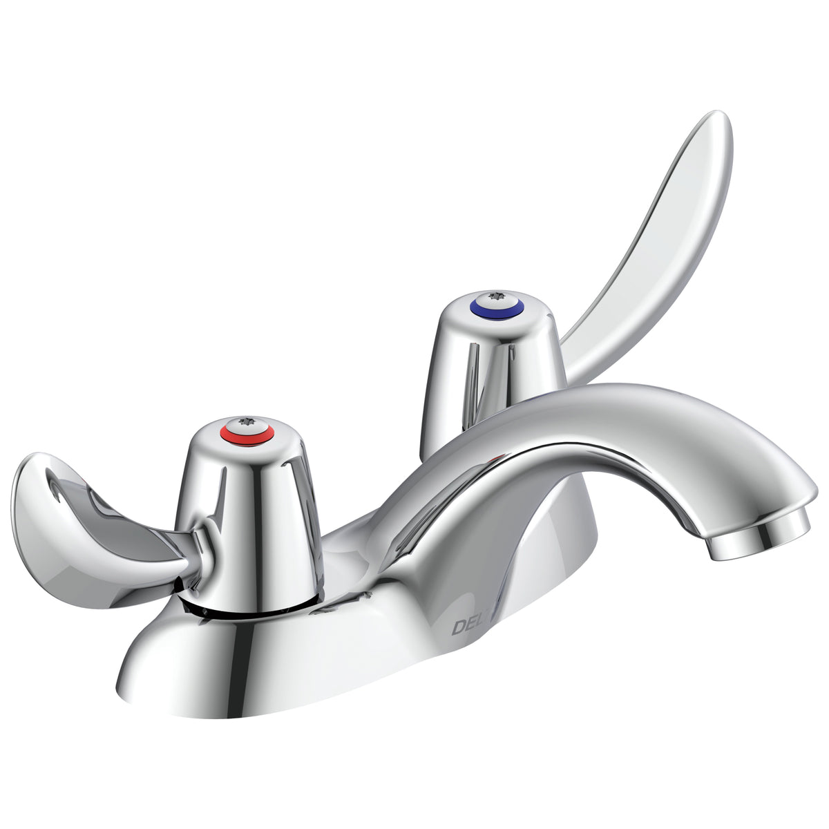 Commercial 21C122 TECK® Heavy Duty Centerset Sink Faucet, Polished Chrome, 2 Handles, 1.5 gpm Flow Rate