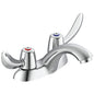 Commercial 21C122 TECK® Heavy Duty Centerset Sink Faucet, Polished Chrome, 2 Handles, 1.5 gpm Flow Rate