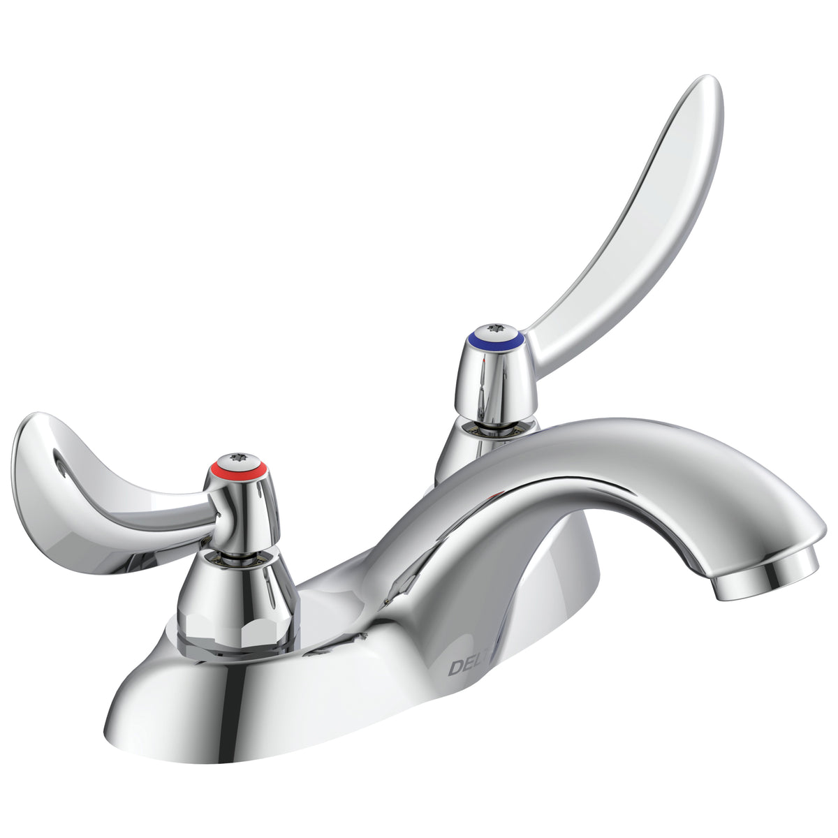 Commercial 21C134 TECK® Heavy Duty Centerset Sink Faucet, Polished Chrome, 2 Handles, 1.5 gpm Flow Rate