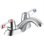 Commercial 21C143-TI TECK® Heavy Duty Centerset Sink Faucet, Polished Chrome, 2 Handles, 1.5 gpm Flow Rate