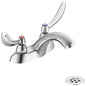 Teck - Heavy Duty Centerset Sink Faucet - Polished Chrome