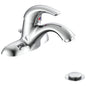 Commercial 22C301 TECK® Centerset Lavatory Faucet, Polished Chrome, 1 Handles, Metal Pop-Up Drain, 1.5 gpm Flow Rate